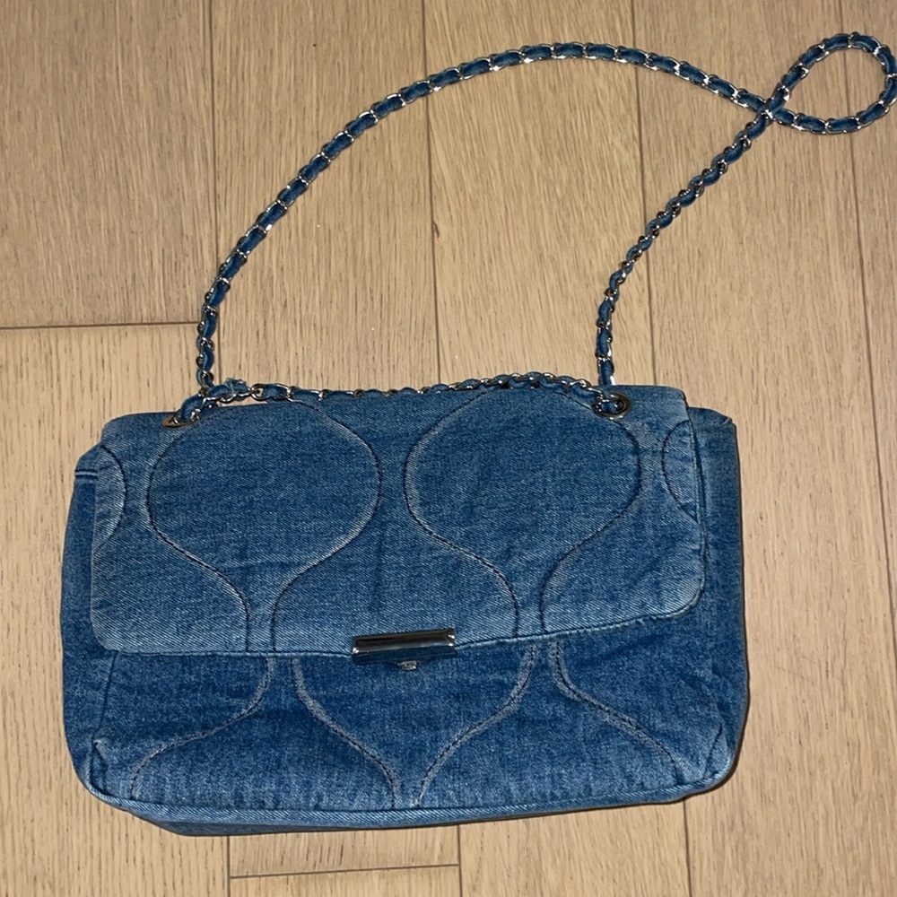 Mango Denim Shoulder Bag